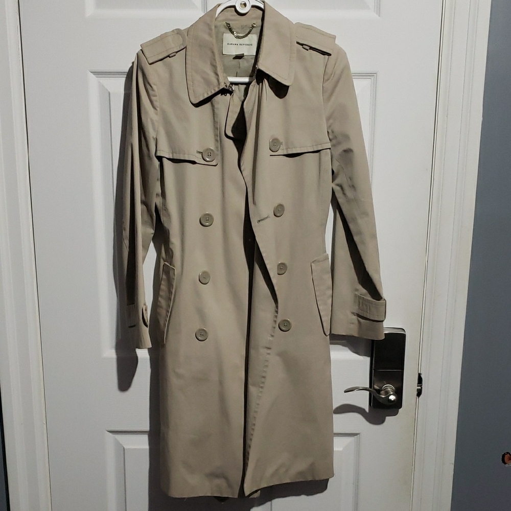 Banana Republic Beige Trench Coat